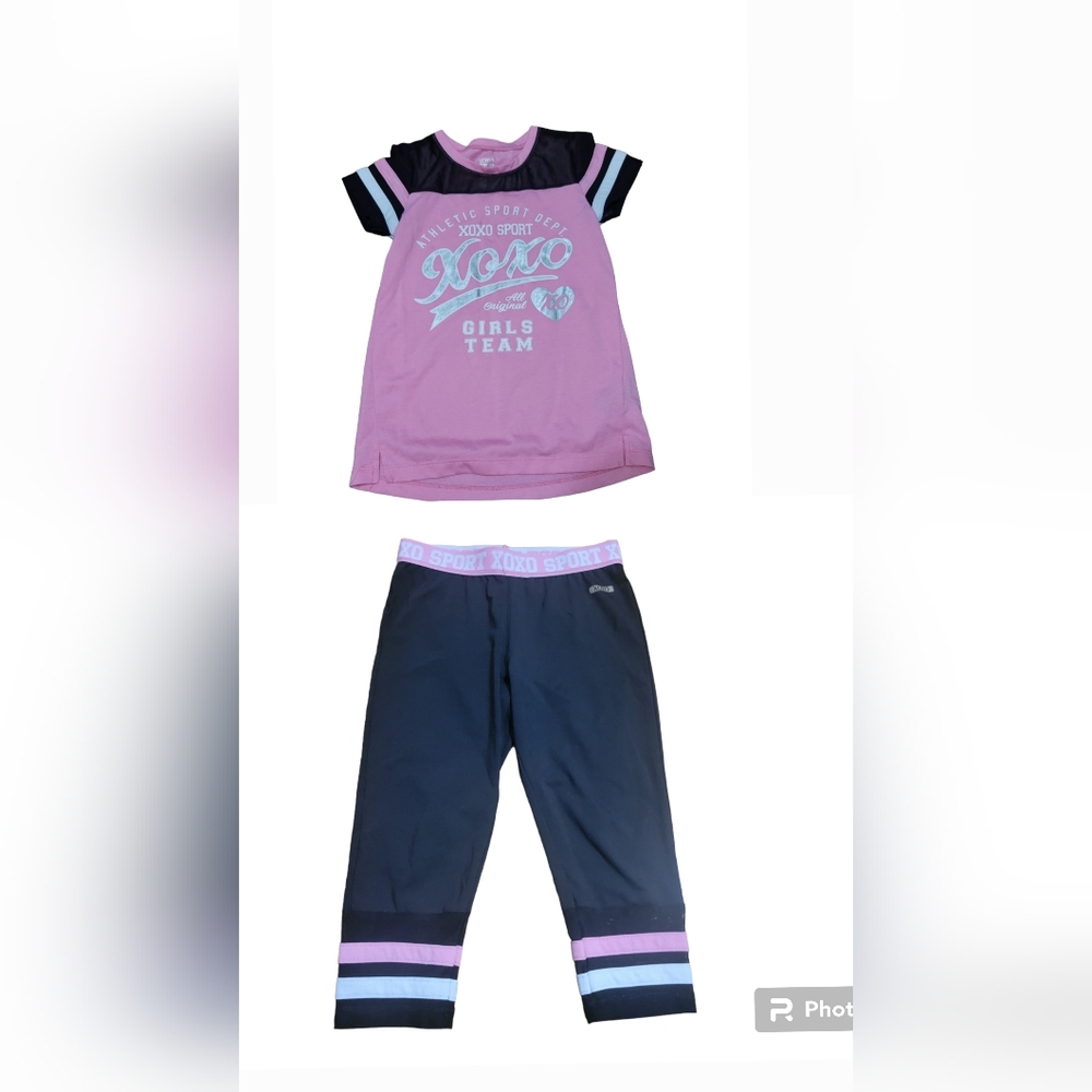 XOXO Sport Pink and Black Girls Set